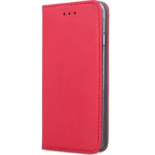  Realme Narzo 50i Prime, Oldalra nyíló tok, stand, Smart Magnet, piros tok és táska
