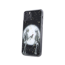 Realme Realme 7i szilikon tok, hátlap tok, TPU tok, fekete, Romantic Skeletons 2 tok és táska