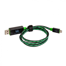 RealPower micro USB LED floating 74,5cm cable Green (187656) kábel és adapter