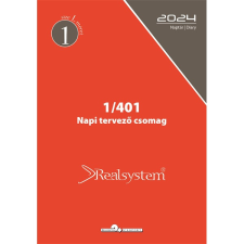 REALSYSTEM 1/401 éves napi beosztású gyűrűs naptár kiegészítő gyűrűskönyv