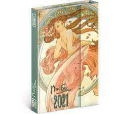  Realsystem 2022-es Alphonse Mucha 5412-AM B6 mágneses zsebnaptár naptár, kalendárium