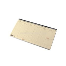 REALSYSTEM 2023-as 7932-11 sárga papíros fekvő fekete asztali naptár (7932-11) naptár, kalendárium