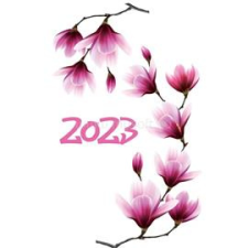 REALSYSTEM 2023-as Kalendárium Hölgyeknek 5421-62 magnólia határidőnapló (5421-62) határidőnapló