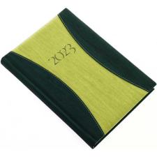 REALSYSTEM 2023-as PrémiumA 9322-78 A5 napi beosztású zöld határidőnapló határidőnapló