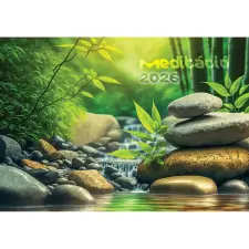 REALSYSTEM Falinaptár képes 460x320mm, Meditáció Realsystem 2026. naptár, kalendárium