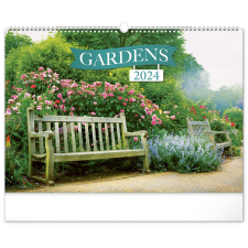REALSYSTEM Falinaptár képes 480×330mm Gardens Realsystem 2024. naptár, kalendárium