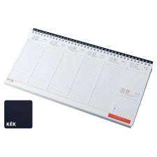 REALSYSTEM Fekvő fehér lapos asztali naptár RS7931, Kék naptár, kalendárium