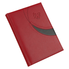 REALSYSTEM Prémium M, B5 heti beosztású határidőnapló, Piros határidőnapló