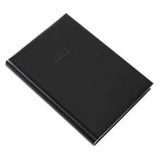 REALSYSTEM Standard, A5 napi beosztású határidőnapló, Fekete határidőnapló