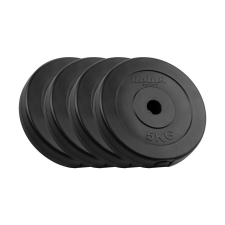 Rebel Active RBA-2116 - műanyag súlytárcsa szett 4x5 kg, 31 mm, fekete kézisúlyzó