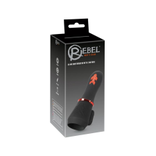 Rebel - akkus, két motoros makkvibrátor (fekete) maszturbátor