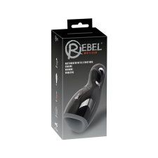 Rebel - fűthető, vibráló, fel-le mozgó maszturbátor (fekete) maszturbátor