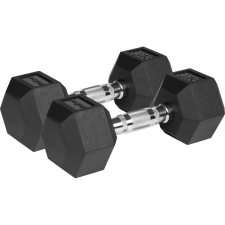 Rebel Hex 2X9 kg-Os Gumírozott Öntöttvas Súlyzók Rebel Active (RBA-2325-09) kézisúlyzó