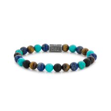 Rebel & Rose Bracelet Mix Turquoise 925 RR-8S006-S-L mens, férfi karkötő