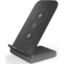 Rebeltec W210 Univerzális Qi Asztali Telefontartó Állvány - Fekete (8_2286211) mobiltelefon kellék