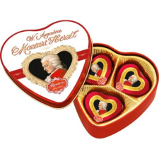 Reber Mozart Herz'l Praliné Szív alakú Fémdobozban 60 g csokoládé és édesség