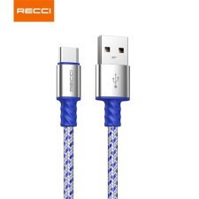 Recci RTC-N33C 2m Type C - USB textil borítású adat- és töltőkábel kábel és adapter
