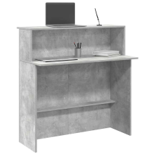  Recepciós pult betonszürke 100x50x103,5 cm szerelt fa bútor