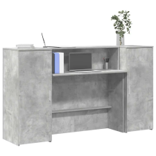  recepciós pult betonszürke 180x50x103,5 cm szerelt fa bútor