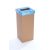 Recobin Szelektív hulladékgyűjtő, újrahasznosított, angol felirat, 60 l, RECOBIN "Office", kék