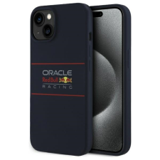 Red Bull RBHMP15S24SIHSRV Silicone Horizontal Logo MagSafe-kompatibilis tok iPhone 15 - sötétkék tok és táska