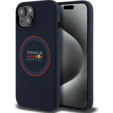 Red Bull RBHMP15S24SIILVR Silicone Red Ring Magsafe-Kompatibilis Tok iPhone 15 - Sötétkék (RBHMP15S24SIILVR) tok és táska