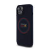 Red Bull Red Ring iPhone 15 szilikon MagSafe tok, tengerészkék