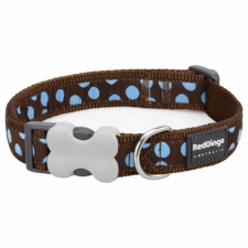 Red Dingo Blue Spots Brown Small kutya nyakörv nyakörv, póráz, hám kutyáknak