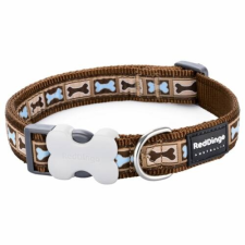 Red Dingo Bone Yard Brown Large kutya nyakörv nyakörv, póráz, hám kutyáknak