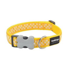 Red Dingo Gingham Yellow Medium kutya nyakörv nyakörv, póráz, hám kutyáknak