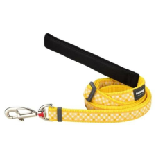 Red Dingo Gingham Yellow póráz 100-180 cm XS nyakörv, póráz, hám kutyáknak