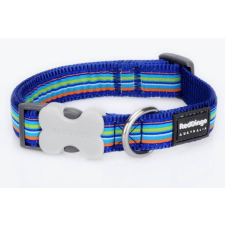 Red Dingo Horizontal Stripes Dark Blue Medium kutya nyakörv nyakörv, póráz, hám kutyáknak
