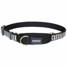 Red Dingo Reflective Black Medium Martingale nyakörv nyakörv, póráz, hám kutyáknak