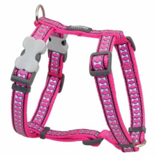 Red Dingo Reflective Hot Pink XS Dog hám nyakörv, póráz, hám kutyáknak