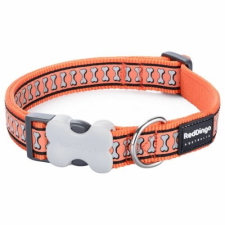 Red Dingo Reflective Orange Large kutya nyakörv nyakörv, póráz, hám kutyáknak