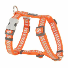 Red Dingo Reflective Ziggy Orange Medium Dog hám nyakörv, póráz, hám kutyáknak