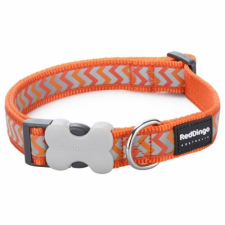Red Dingo Reflective Ziggy Orange XS kutya nyakörv nyakörv, póráz, hám kutyáknak