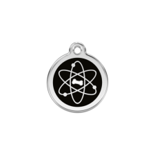 Red Dingo Rozsdamentes atom mintás acél biléta nyakörv, póráz, hám kutyáknak