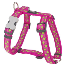 Red Dingo Stars Hot Pink Large Dog hám nyakörv, póráz, hám kutyáknak