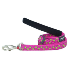 Red Dingo Stars Hot Pink póráz 100-180 cm Large nyakörv, póráz, hám kutyáknak