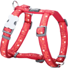 Red Dingo Swiss Cross Red Medium kutya hám nyakörv, póráz, hám kutyáknak