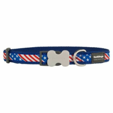 Red Dingo US Flag Dark Blue Medium kutya nyakörv nyakörv, póráz, hám kutyáknak