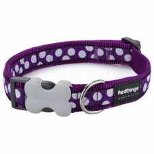 Red Dingo White Spots Purple Medium kutya nyakörv nyakörv, póráz, hám kutyáknak