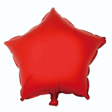  Red Star, Piros csillag fólia lufi 44 cm party kellék