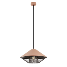 REDO Grill kávészínű-fekete függesztett lámpa (RED-01-3005) E27 1 izzós IP20 világítás