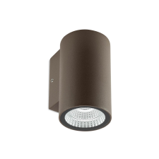 REDO Ram sötétbarna LED kültéri fali lámpa (RED-90077) LED 1 izzós IP65 kültéri világítás
