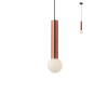Redo Smarter Gossip réz-fehér függesztett lámpa (RED-01-1661) E27 1 izzós IP20