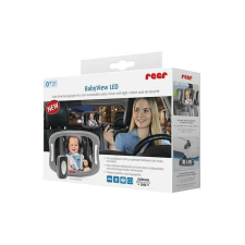 Reer LED autó biztonsági tükör babafelügyelethez, fejtámla markolat, Reer BabyView 86101 bababiztonság