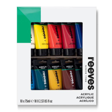 Reeves akrilfesték készlet, 10x75 ml akrilfesték