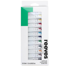 Reeves akrilfesték készlet, 12x12 ml akrilfesték